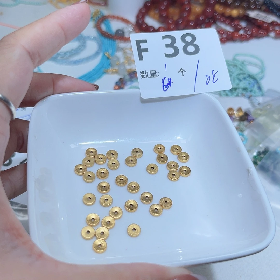 银S925镶嵌珠宝半成品水晶F38。