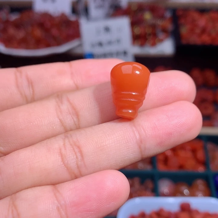 南红玛瑙未镶嵌南红三通12+m