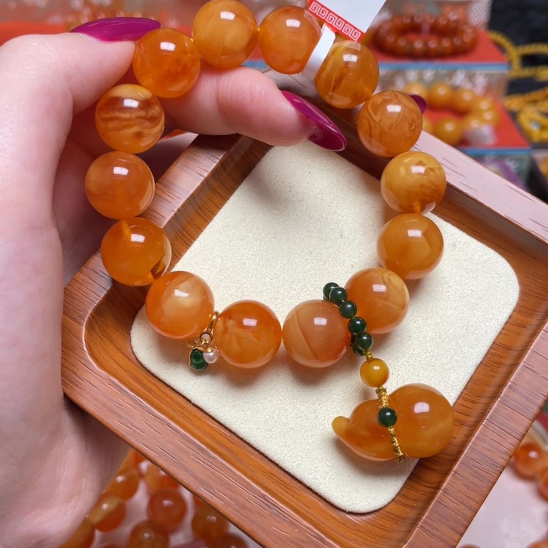 蜜蜡未镶嵌手链手串