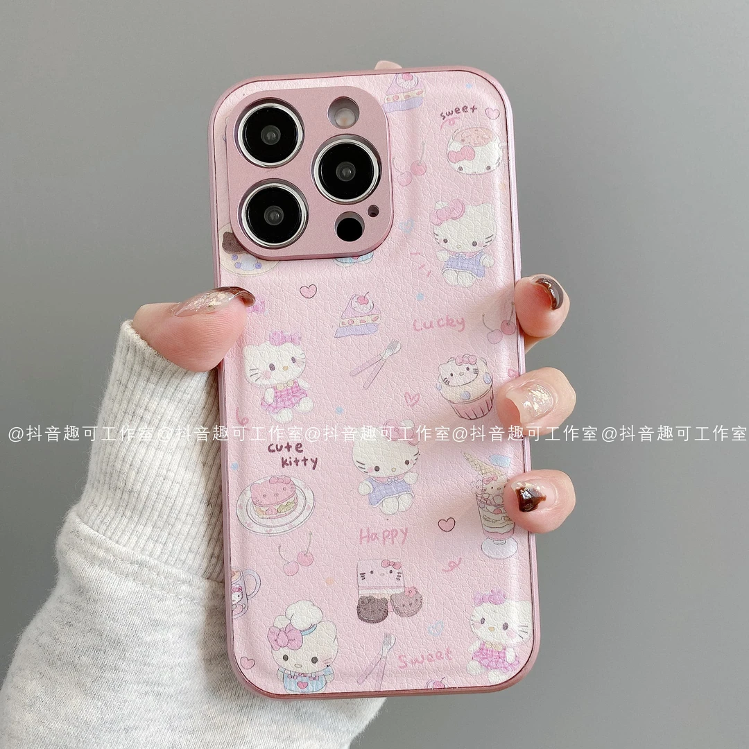 金属鼓皮适用iphone17promax苹果16手机壳15/14/13/12华为甜品KT