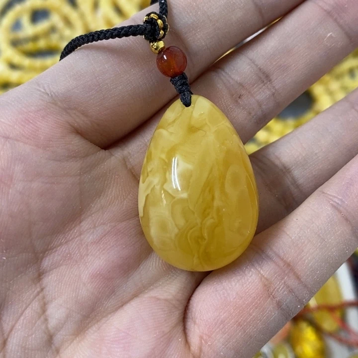 未镶嵌蜜蜡裸石吊坠