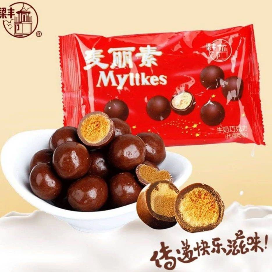 梁丰 麦丽素牛奶巧克力代可可脂糖 25g/袋
