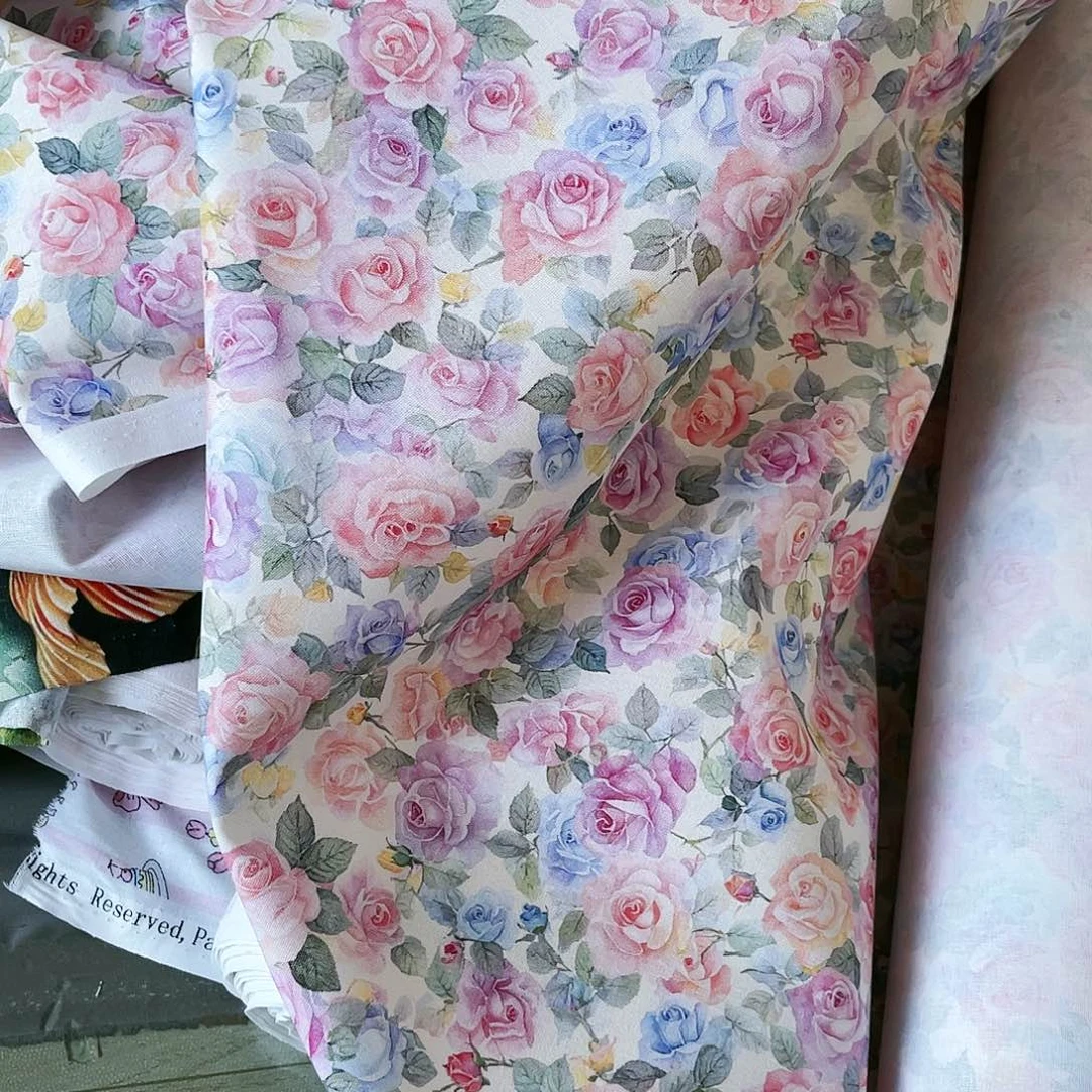 一米价纯棉平布1.1米宽果子布艺直播台地卷