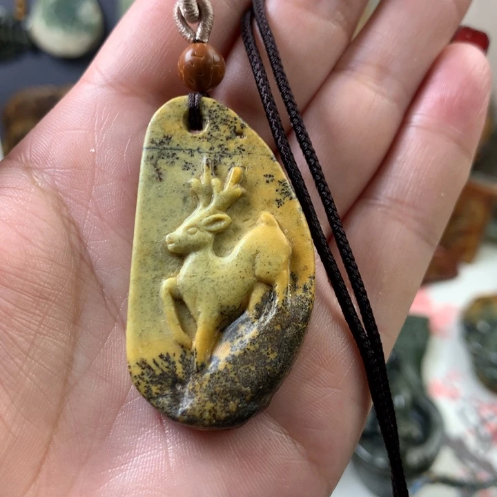 岫岩河磨玉（透闪石质玉）挂件未镶嵌