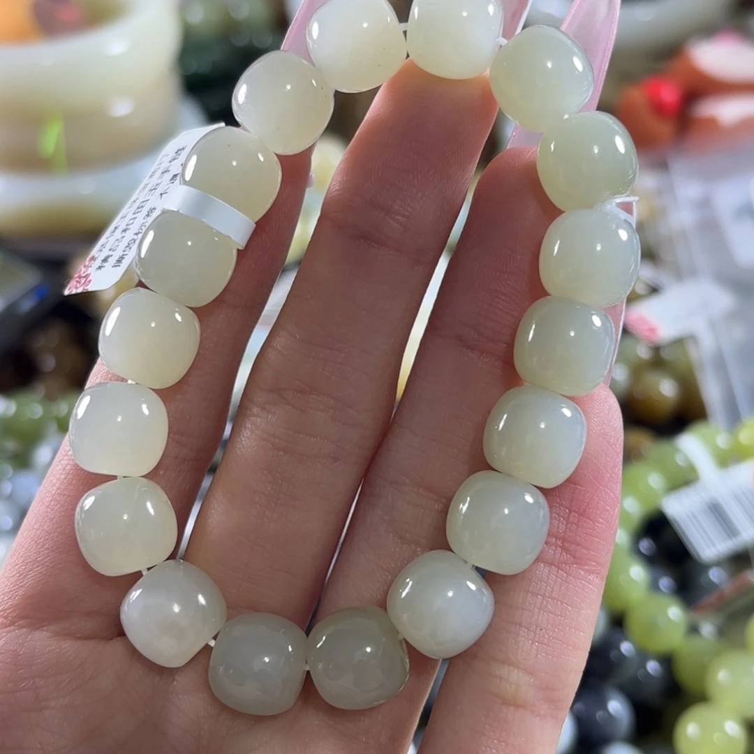 和田玉未镶嵌手链163