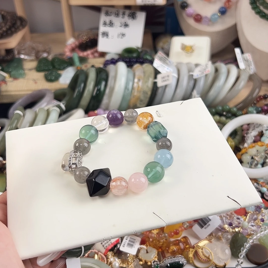 银S925镶嵌手链水晶奉***@