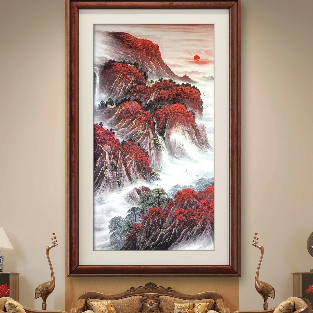 黄逸宾教授作品《万山红遍》竖