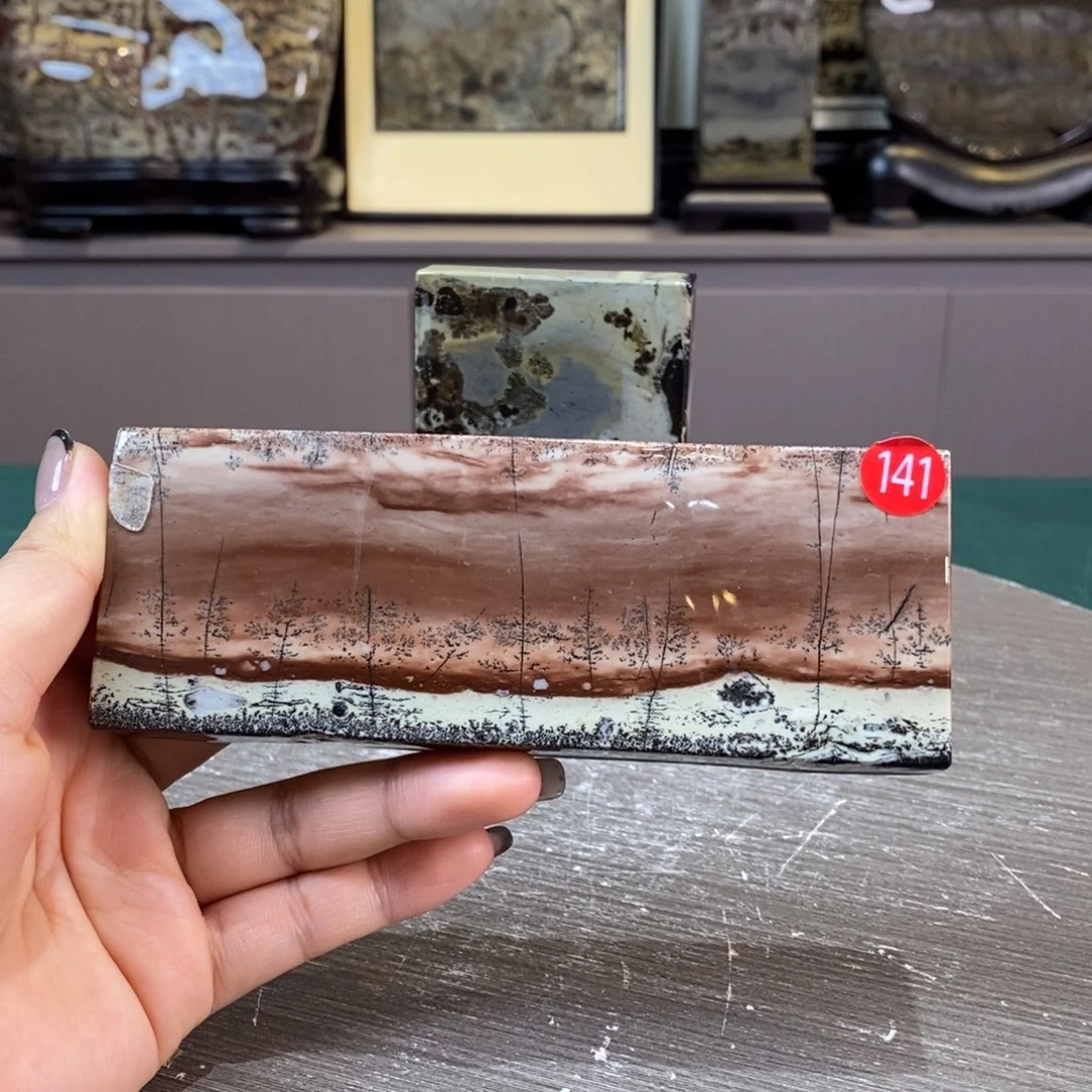 石材广西国画石草花石