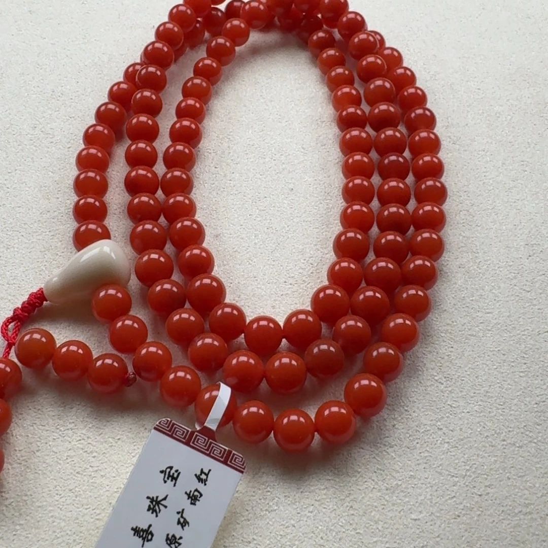 南红玛瑙未镶嵌手链