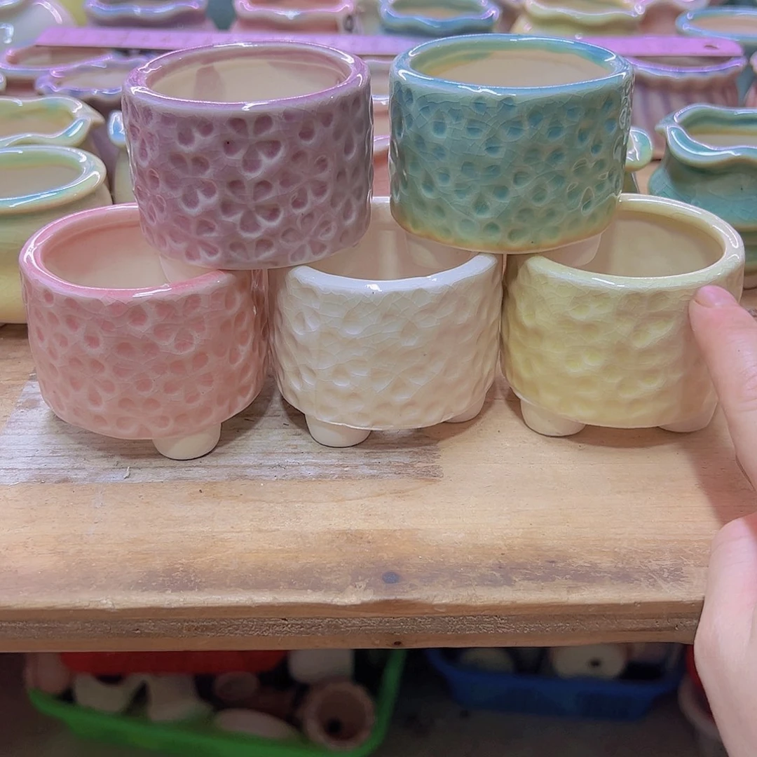 陶瓷花盆当场满12包邮