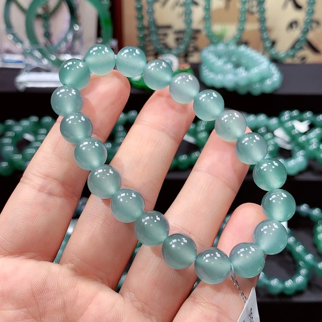 翔***翡翠未镶嵌手链卡9.8