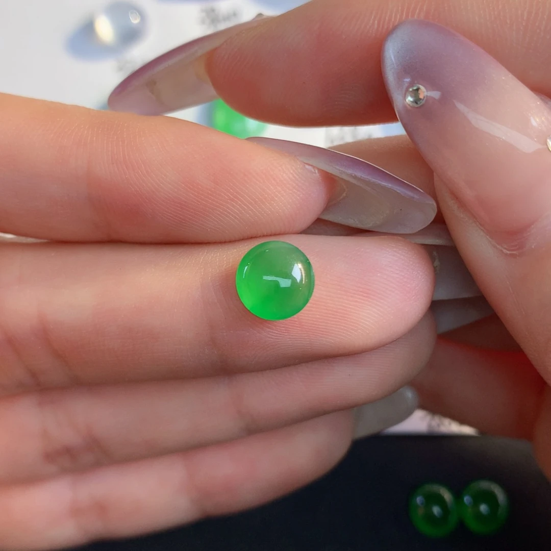 翡翠散珠翡翠翡翠7.3-2.7