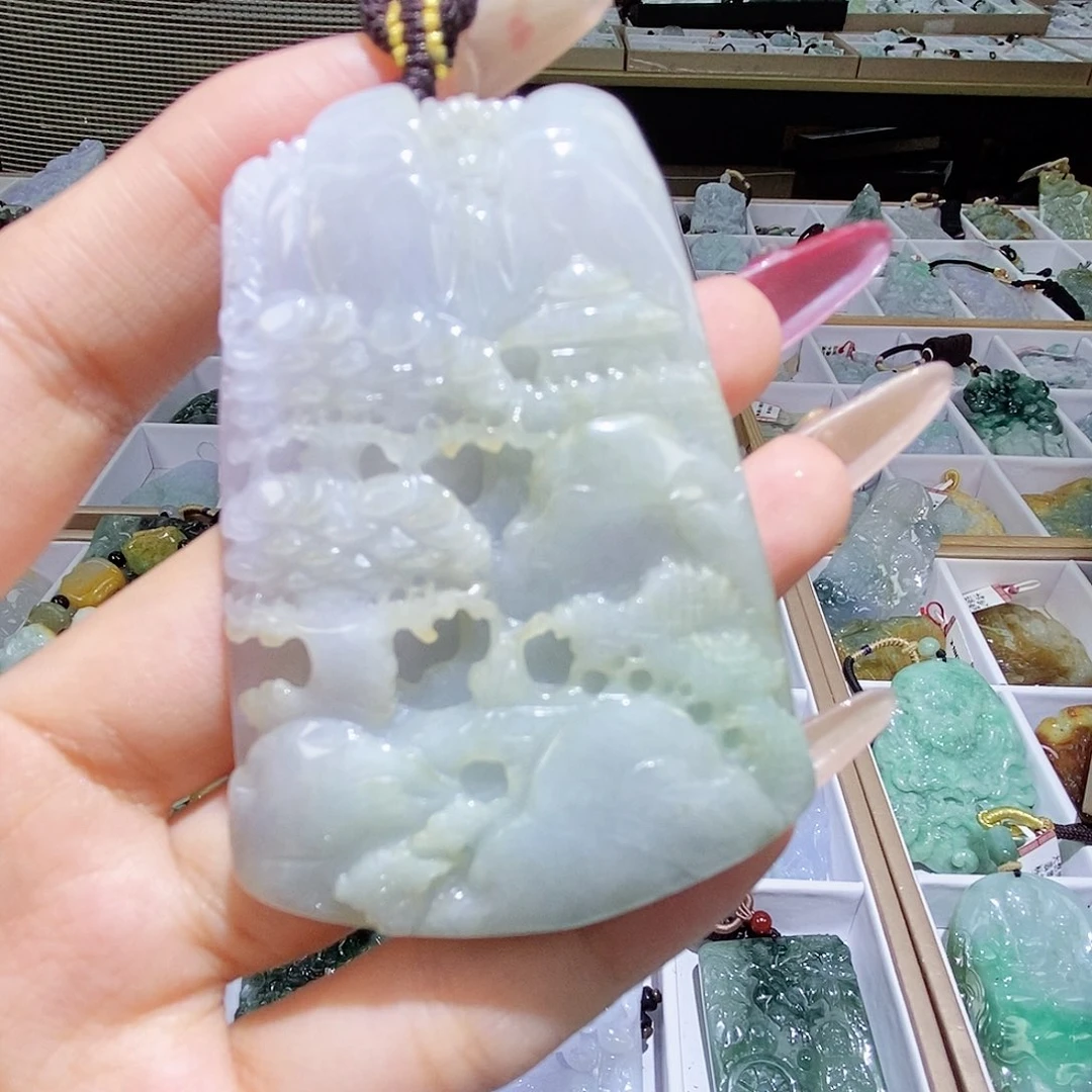 翡翠颈饰未镶嵌天然