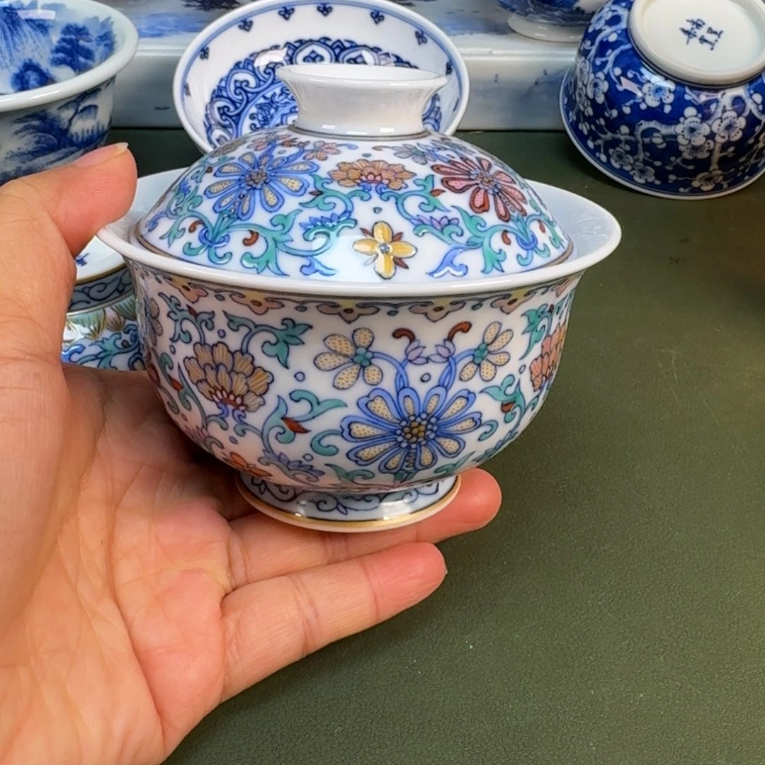 陶景德镇纯手绘茶具圆圆231