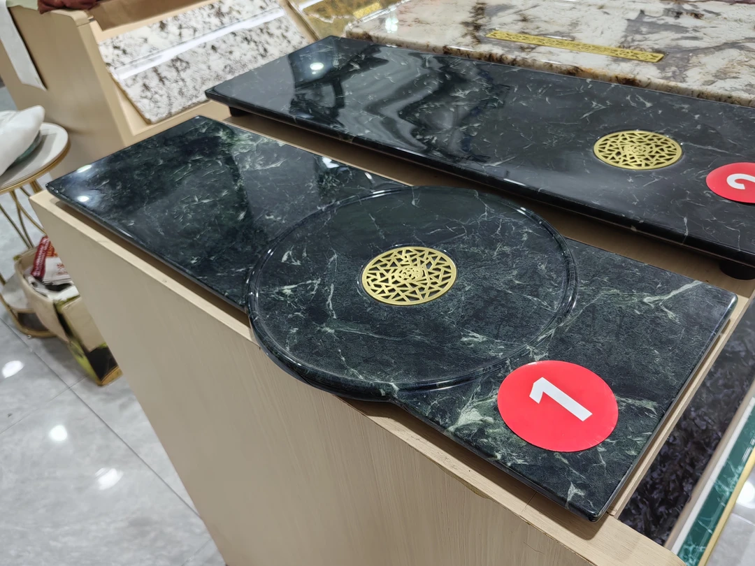 天然奢石普拉达绿黑色湿泡茶盘轻奢家用排水茶盘长方形简约大方