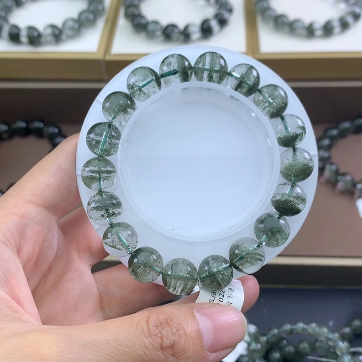 未镶嵌手链水晶绿幽灵