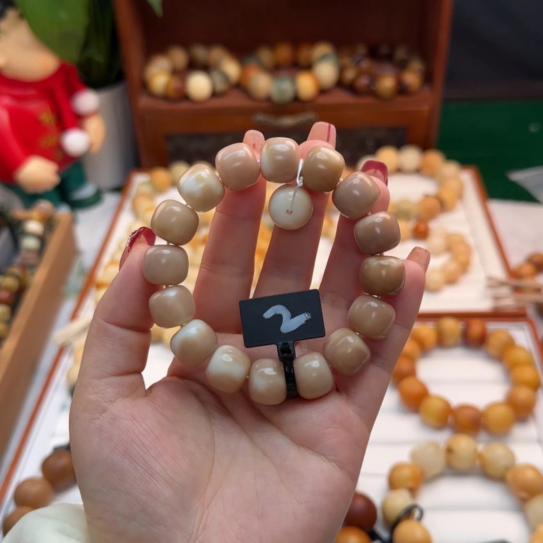菩提根/象牙果手串卡14桶珠粉色系全品2
