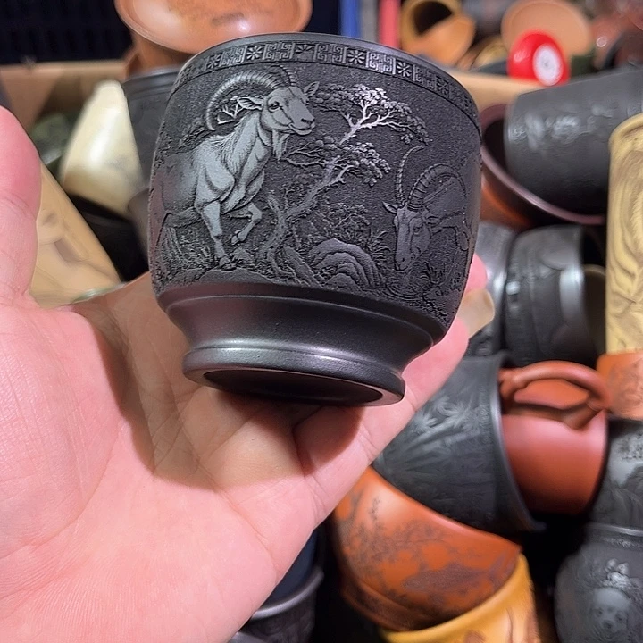 茶杯紫砂全手工紫砂主人杯