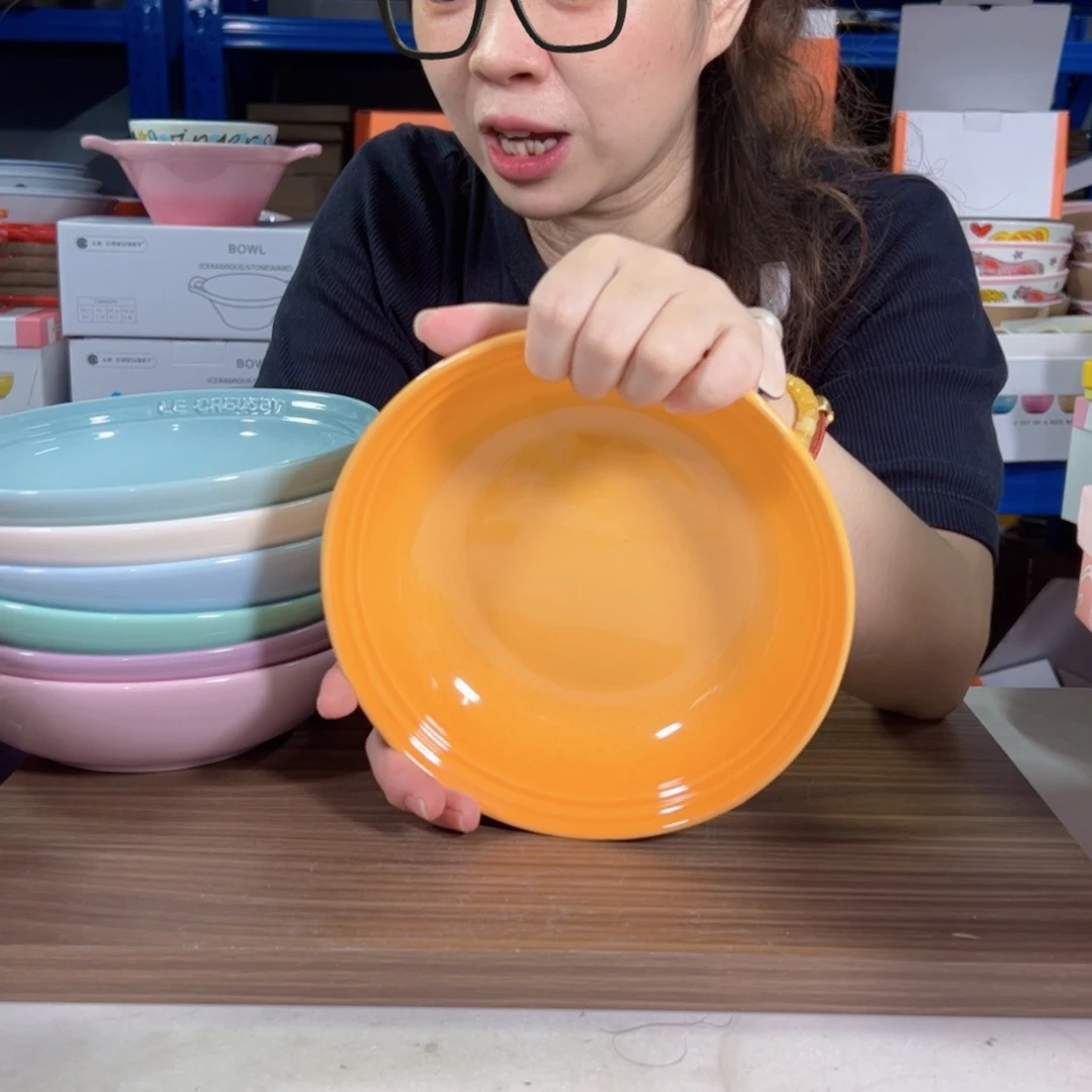 陶瓷南法橙燕麦碗