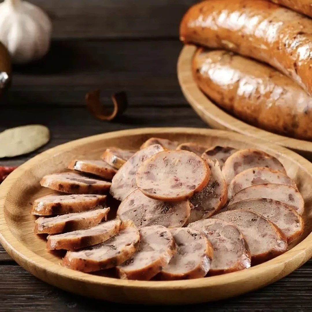 鹅肝肠，味美质干，老少皆宜，散装400克