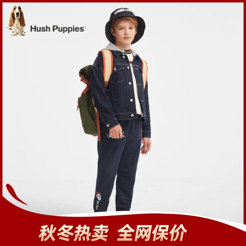 仿牛仔运动裤 秋新款 毛圈棉 暇步士童装