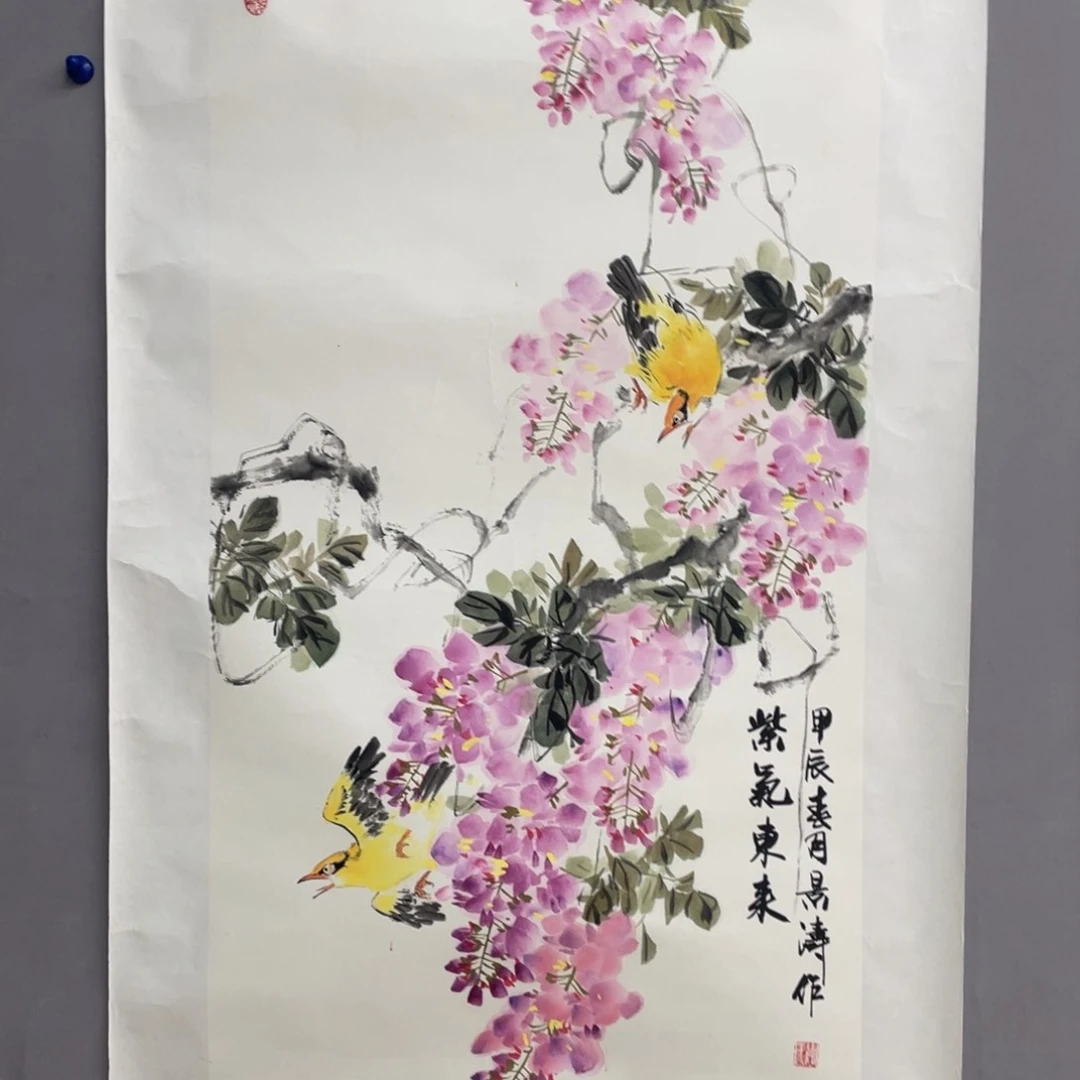 国画艺术家真人手绘