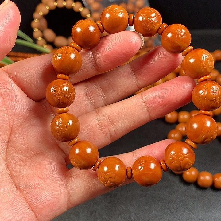 橄榄核手串/手链寂**福弥勒14