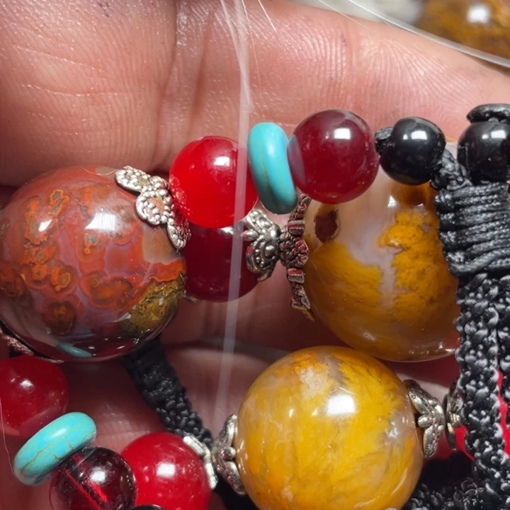 玛瑙/玉髓颈饰未镶嵌冰*