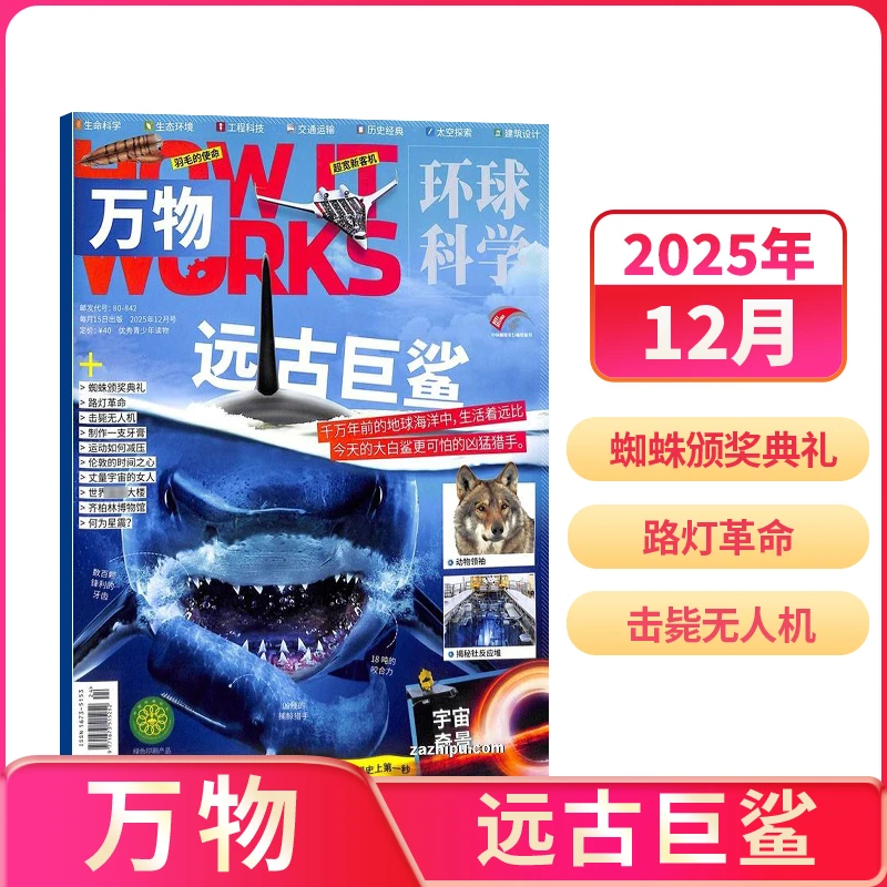 【单期订阅】 万物杂志 2023/2024/2025年 中小学理工类科普杂志铺