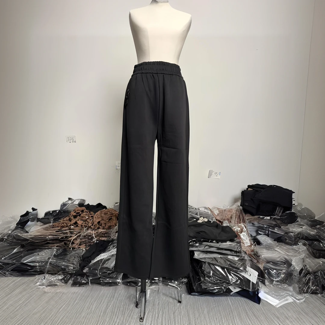 1529春秋全松紧百搭直筒宽松休闲运动裤