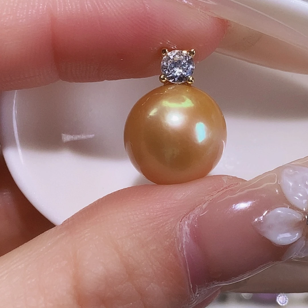 淡水珍珠颈饰银S925镶嵌笑*