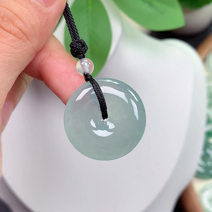 颈饰未镶嵌翡翠平安扣 24.2x5.5mm