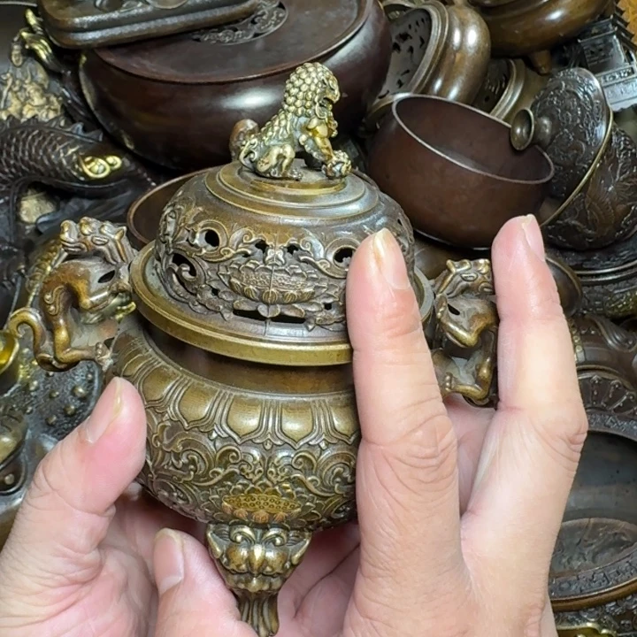 铜器摆件收收藏藏