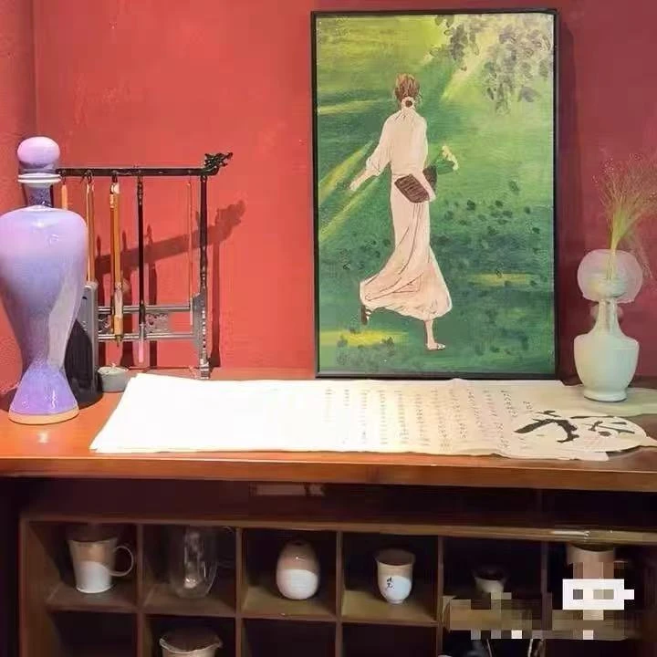 q 现代北欧客厅挂画餐厅装饰画可爱少女装饰画女孩4060