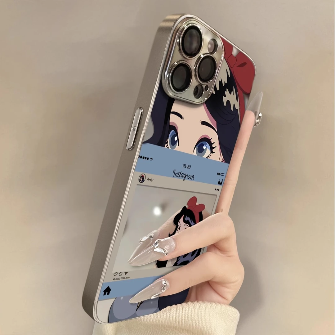 漫画公主适用苹果17promax手机壳iPhone16新款15全包镜头14防摔13