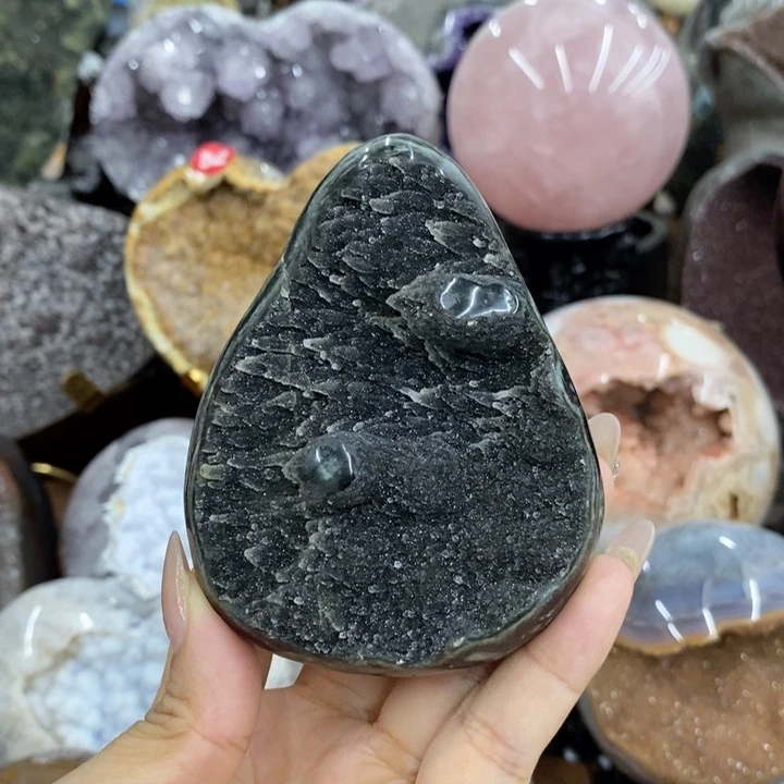 未镶嵌紫晶珠宝半成品