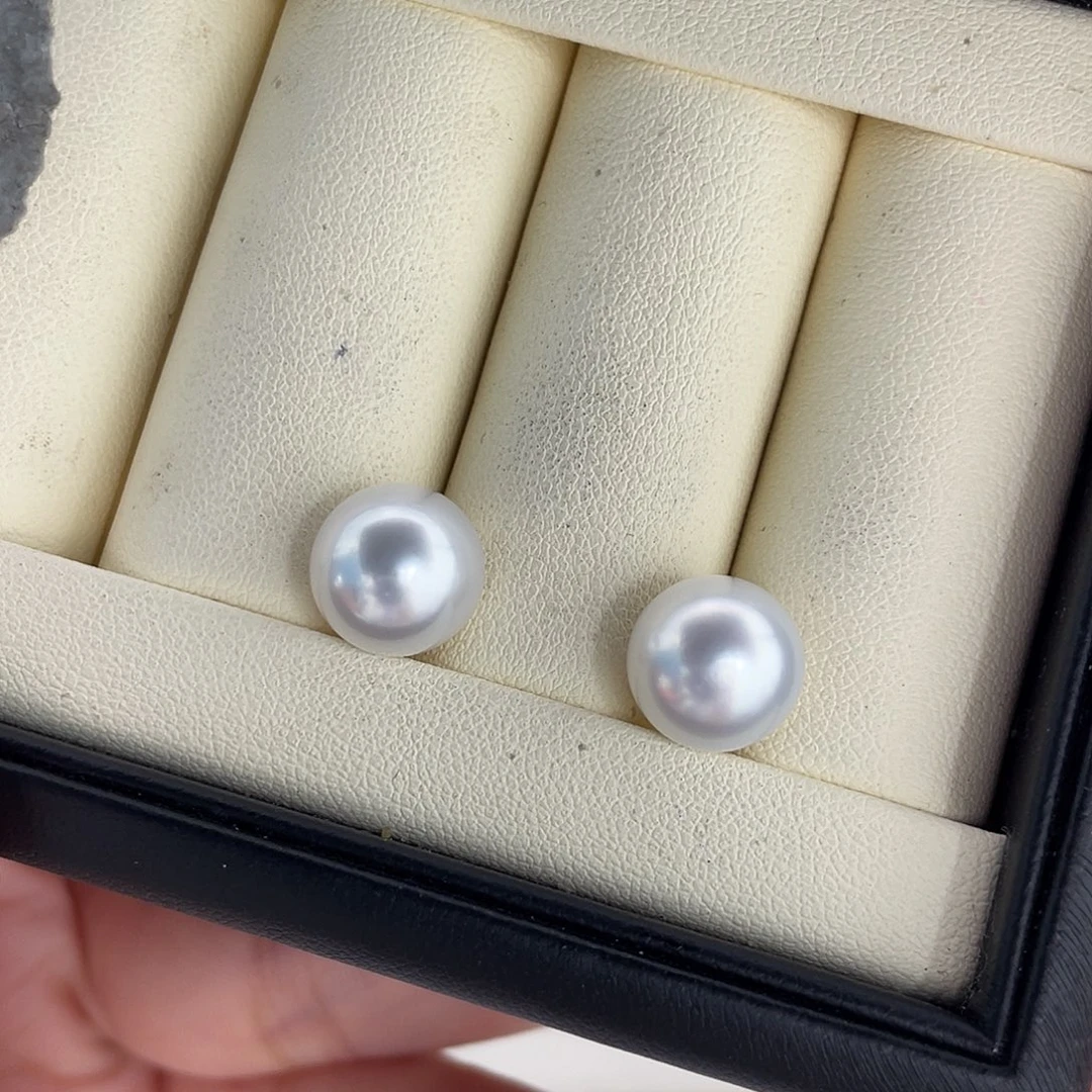 定制海水珍珠未镶嵌裸珠澳白11-12mm