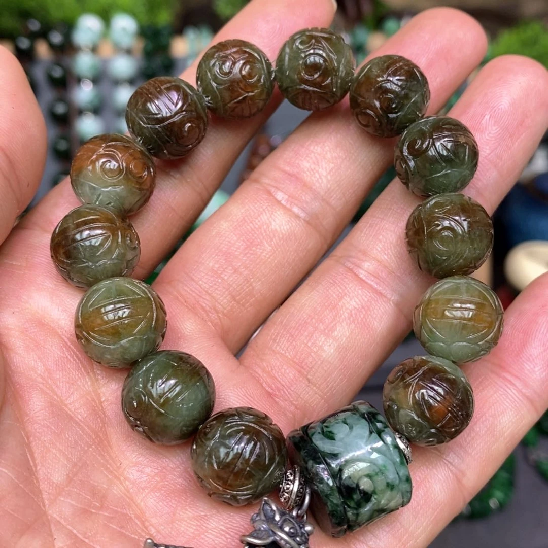 翡翠手链未镶嵌漂亮美眉