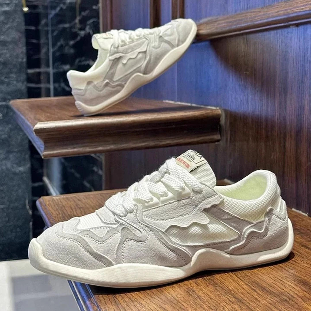 新款男鞋舒适轻便网面运动休闲鞋透气时尚复古百搭板鞋阿甘鞋