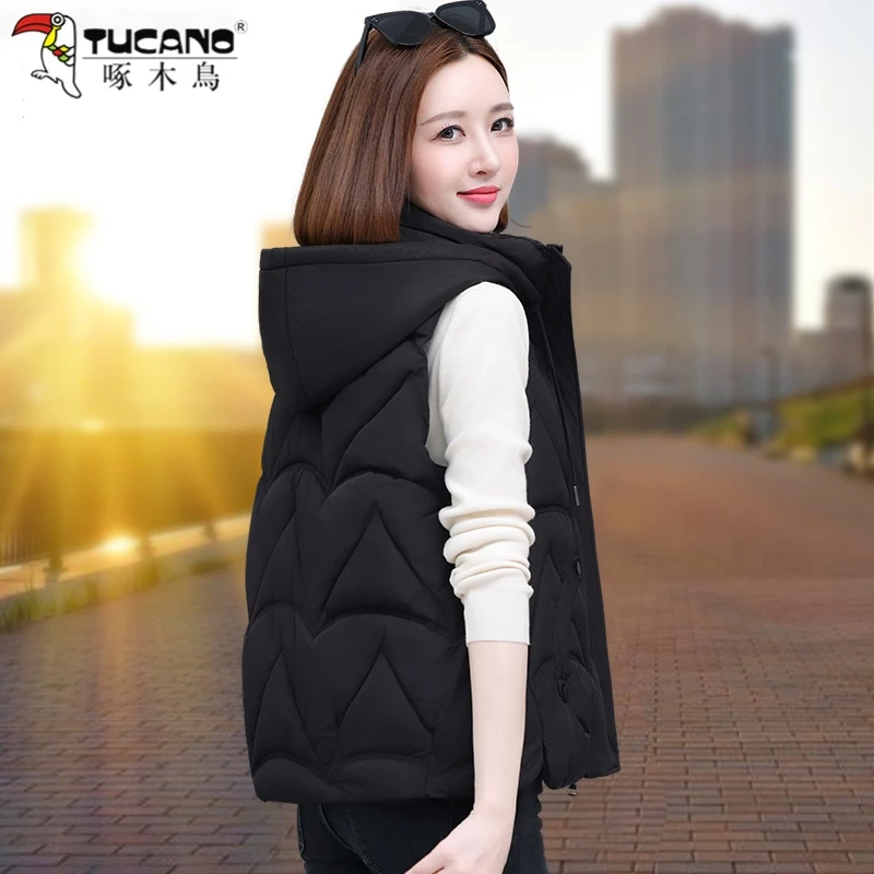 【官方品牌】啄木鸟休闲马甲女2025新款秋冬季外穿显瘦洋气时髦马夹