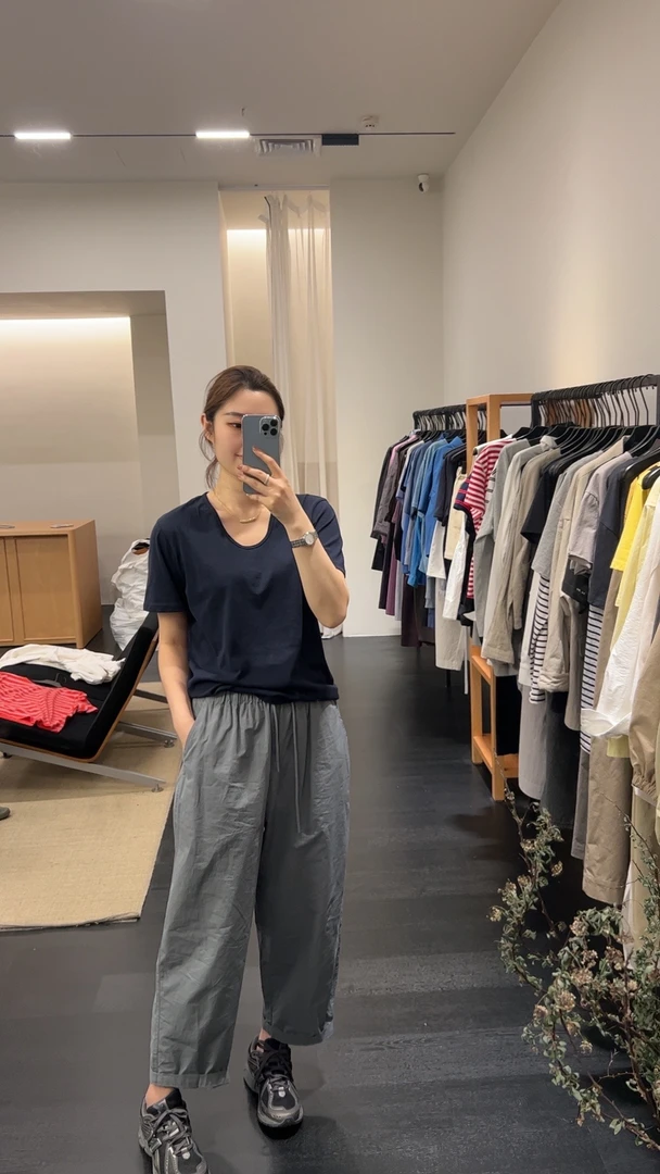 WN/纸片裤 简约基础休闲百搭防晒布裤