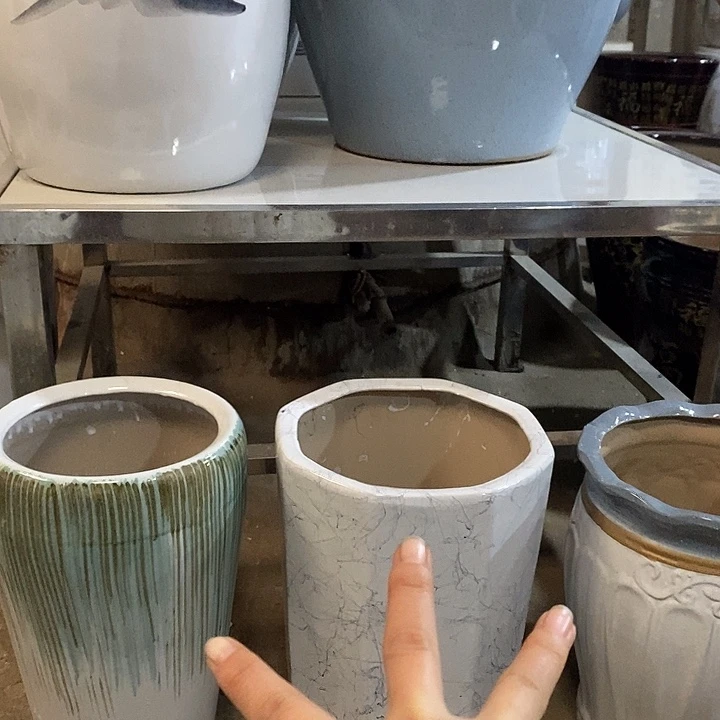 高温烧制特价到手三个陶瓷花盆