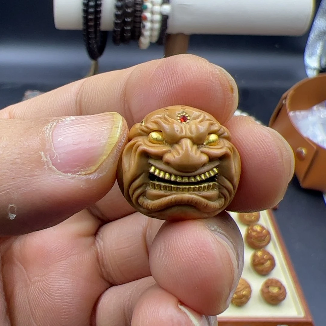 猴头核桃吊坠大**志恶僧