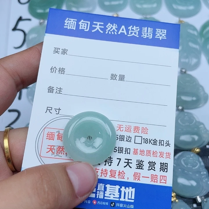 颈饰未镶嵌翡翠S*姐纯天然缅甸a货翡翠