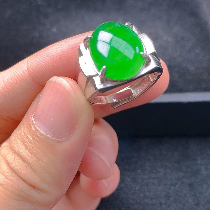 翡翠银S925镶嵌颈饰翡翠