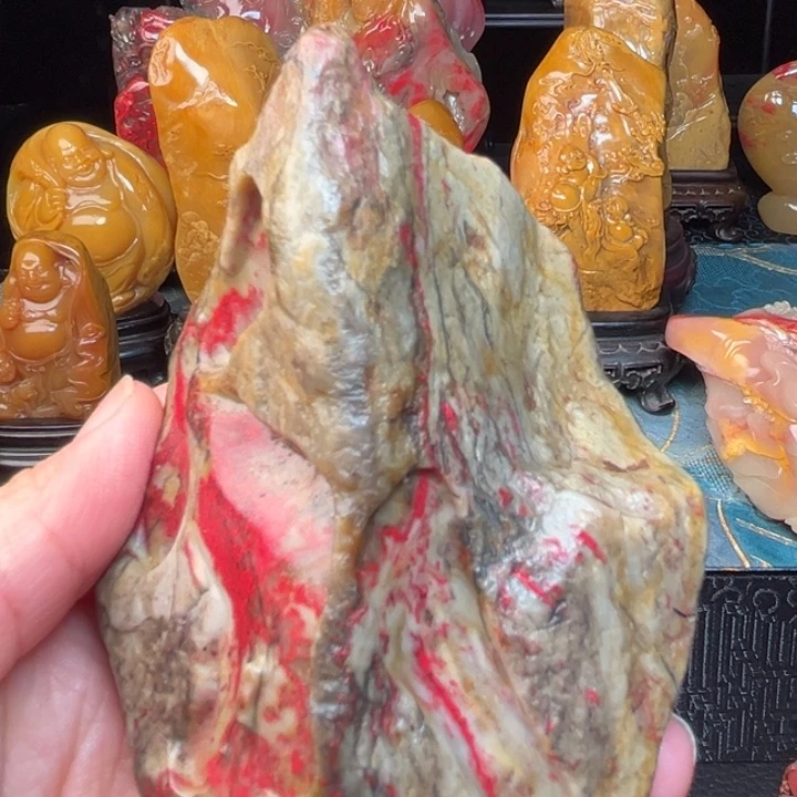 昌化鸡血石自**林鸡血石原石