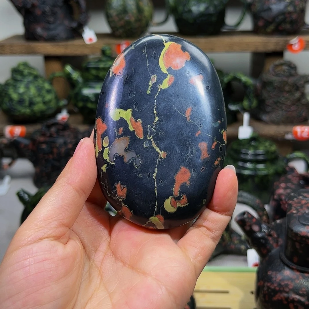 西*者石材梅花玉安山玉精品