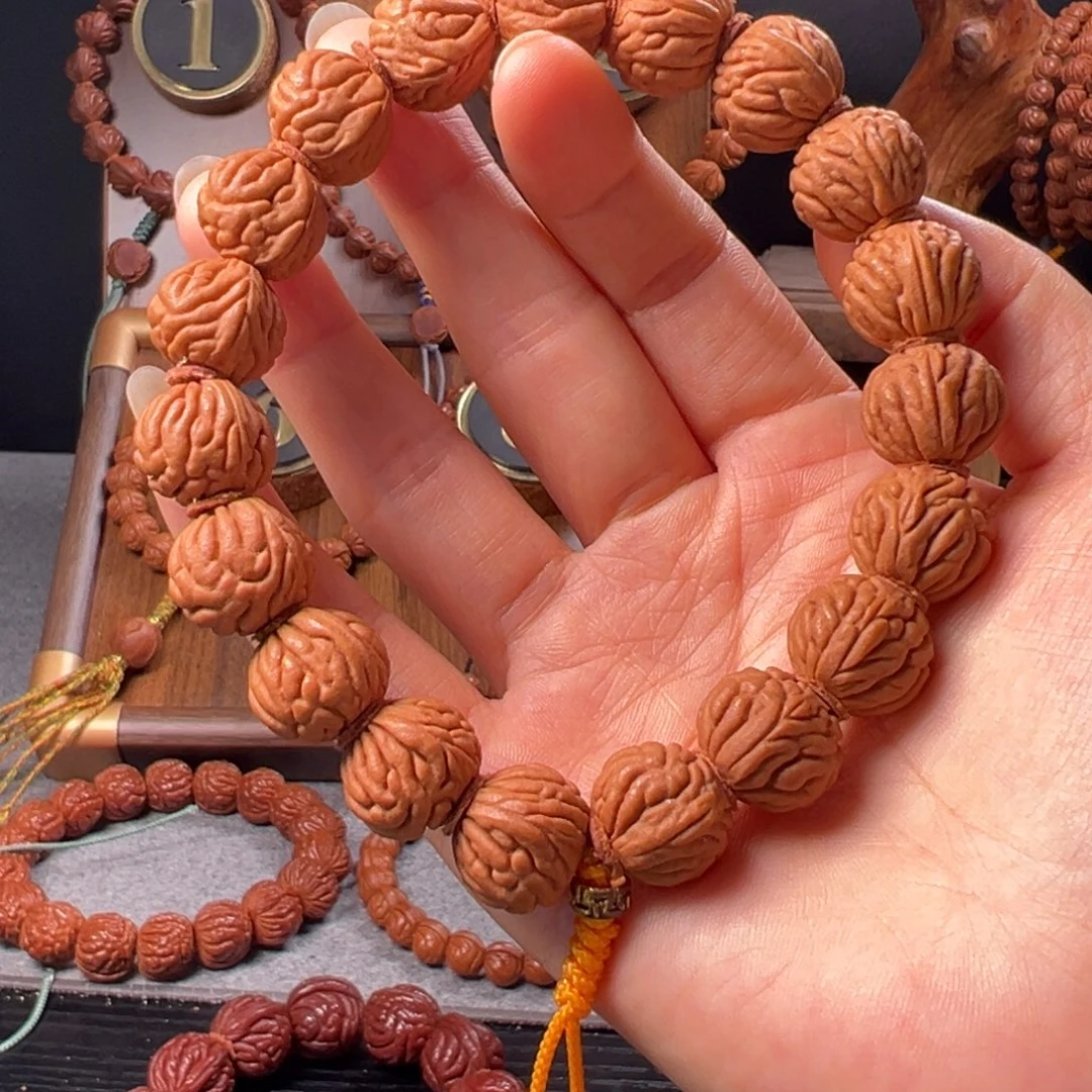 桃核手串15尺寸柳叶