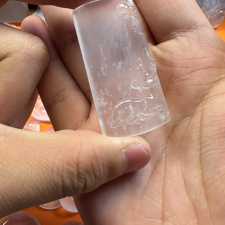 石英质玉未镶嵌颈饰无事牌一路有你