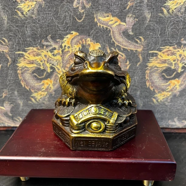 【闪购链接】铜金蟾摆件